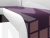 Кухонный угловой диван Кармен левый угол (Фиолетовый\Белый)