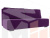 Прямой диван Уно (Фиолетовый\Черный)