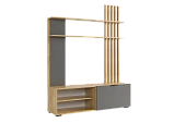 Стенка в гостиную Бери дуб крафт золотой/графит Стенка в гостиную Бери дуб крафт золотой/графит