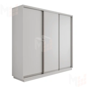 Шкаф-купе Оптим 3-х дверный  1 секция (ЛДСП)  180 см. 1 штанга, 11 полок