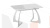 Стол обеденный раздвижной Конкорд Тип 2  Белый муар, Стекло матовое белый мрамор