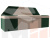Кухонный прямой диван Дуглас (бежевый\зеленый)