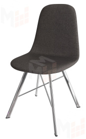 Стул Кассиопея (рогожка бурая, ноги хром)