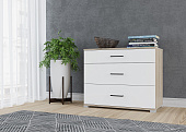 Комод VICTOR  сонома/белый
