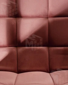 Стул барный DOBRIN KRUGER ARM (пудрово-розовый велюр (MJ9-32))