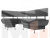 Кухонный угловой диван Альфа левый угол (Серый)