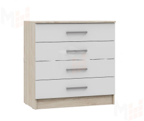 Комод Мартина 800 (сонома/белый глянец)