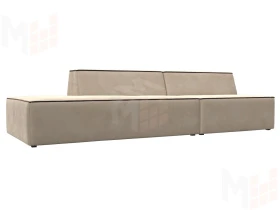 Диван прямой модульный Монс Модерн левый ( Бежевый\Коричневый )