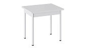Стол  раздвижной Родос Тип 2 с опорой d40 Белый муар, Белый