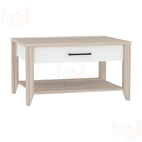 Стол журнальный AURELIO 16 Блеквуд сатиновый/Белый