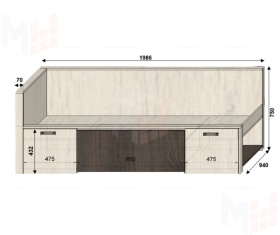 Детская мебель Фанки Тайм - готовая комната №15