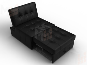 Кресло-кровать Лига-107 (80) ( GRIFON 18 черный )