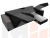 Угловой диван Дубай правый угол (Черный\Черный)