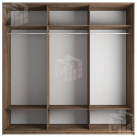 Шкаф-купе Эста 3-х дверный Комби (6 Зеркал / 6 ЛДСП)  270 см.