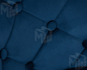 Стул барный DOBRIN JOSEPH BLACK (синий велюр (MJ9-117))