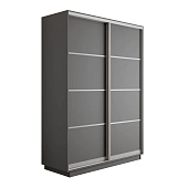 Шкаф-купе Оптим 2-х дверный  4 секции 140 см. 1 штанга, 6 полок, 2 ящика