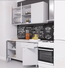 Кухня POINT 150 Крафт золотой/бетон