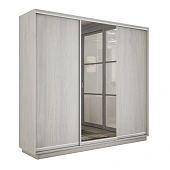 Шкаф-купе Экспресс трио 1 зеркало 2400 (Ясень Анкор светлый)