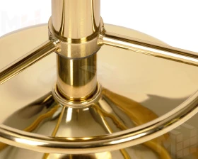 Табурет барный DOBRIN BRUNO GOLD (черный велюр (MJ9-101))