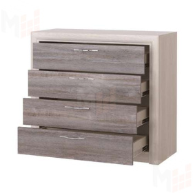 Комод ОКТАВА 4Я (дуб клабхаус серый)