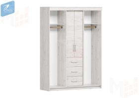 Шкаф-купе Комфорт-6М Крафт белый