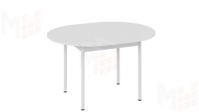 Стол обеденный раздвижной Терра Белый, Белый матовый
