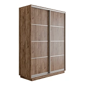 Шкаф-купе Оптим 2-х дверный 4 секции 120 см. 1 штанга, 7 полок