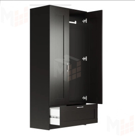 Шкаф Сириус 2 двери 1 ящик (венге)