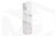 Шкаф комбинированный Чудо (с ящ. 1-створчатый) белый рамух