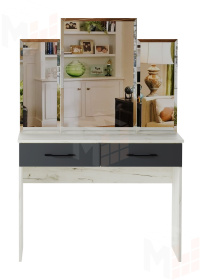 Столик туалетный  Беатрис Дуб Крафт белый-Антрацит