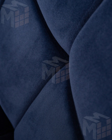 Стул барный DOBRIN KRUGER ARM (синий велюр (MJ9-117))