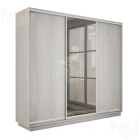Шкаф-купе Экспресс трио 1 зеркало 1800 (Ясень Анкор светлый)
