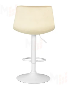 Стул барный DOBRIN TAILOR WHITE (бежевый велюр (MJ9-10))