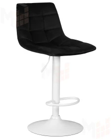 Стул барный DOBRIN TAILOR WHITE (черный велюр (MJ9-101))