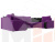П-образный диван Николь (Фиолетовый\Черный\Черный)