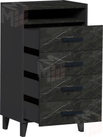 Комод  Айрис 45 Антрацит/Креатель