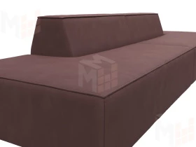 Диван прямой модульный Монс лофт ( JOLY 09 бордовый )