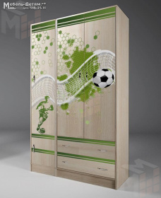Шкаф ФУТ-13/3 + пенал ФУТ-13/10 серия Футбол