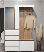 Прихожая Хелен Дуб крафт золотой/Белый