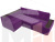 Угловой диван Амадэус Люкс левый угол (Фиолетовый)