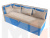 Кухонный диван Метро с углом слева (Бежевый\Голубой)