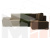 Угловой диван Хьюго правый угол (бежевый\зеленый\коричневый)
