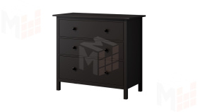 Комод КЫМОР 3 ящика черный