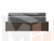 Кухонный прямой диван Классик (Серый\коричневый)
