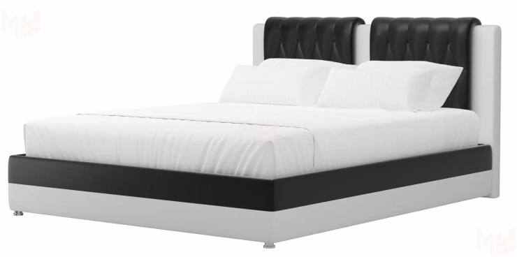 Интерьерная кровать Камилла (Черный\Белый)