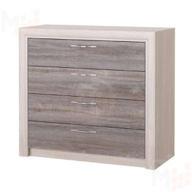 Комод ОКТАВА 4Я (дуб клабхаус серый)