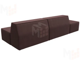Диван прямой модульный Монс Модерн левый ( JOLY 09 бордовый )