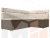 Кухонный угловой диван Классик правый 
угол (Бежевый\Коричневый)
