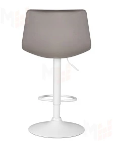 Стул барный DOBRIN TAILOR WHITE (серый велюр (MJ9-75))