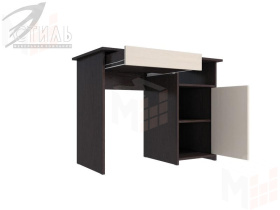 Стол компьютерный Лик-5 СП-2 (венге/белый глянец)